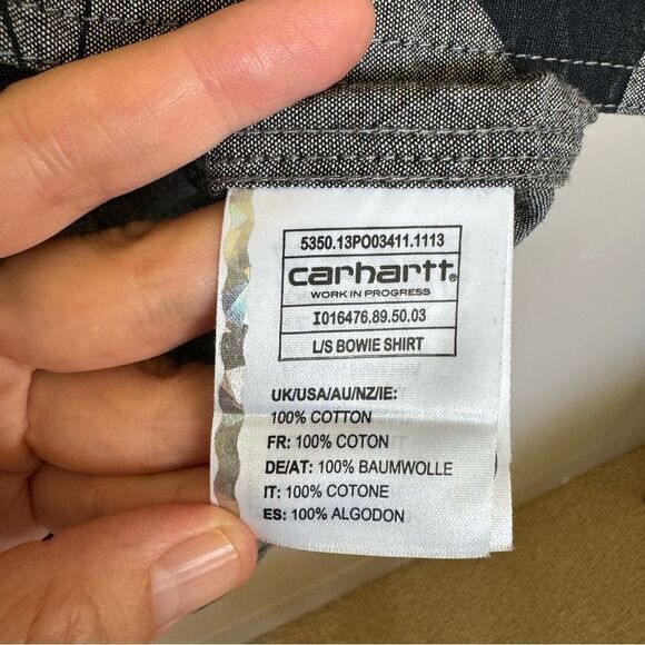 Carhartt camo button down shirt, NWOT, M - Picture 7 of 12